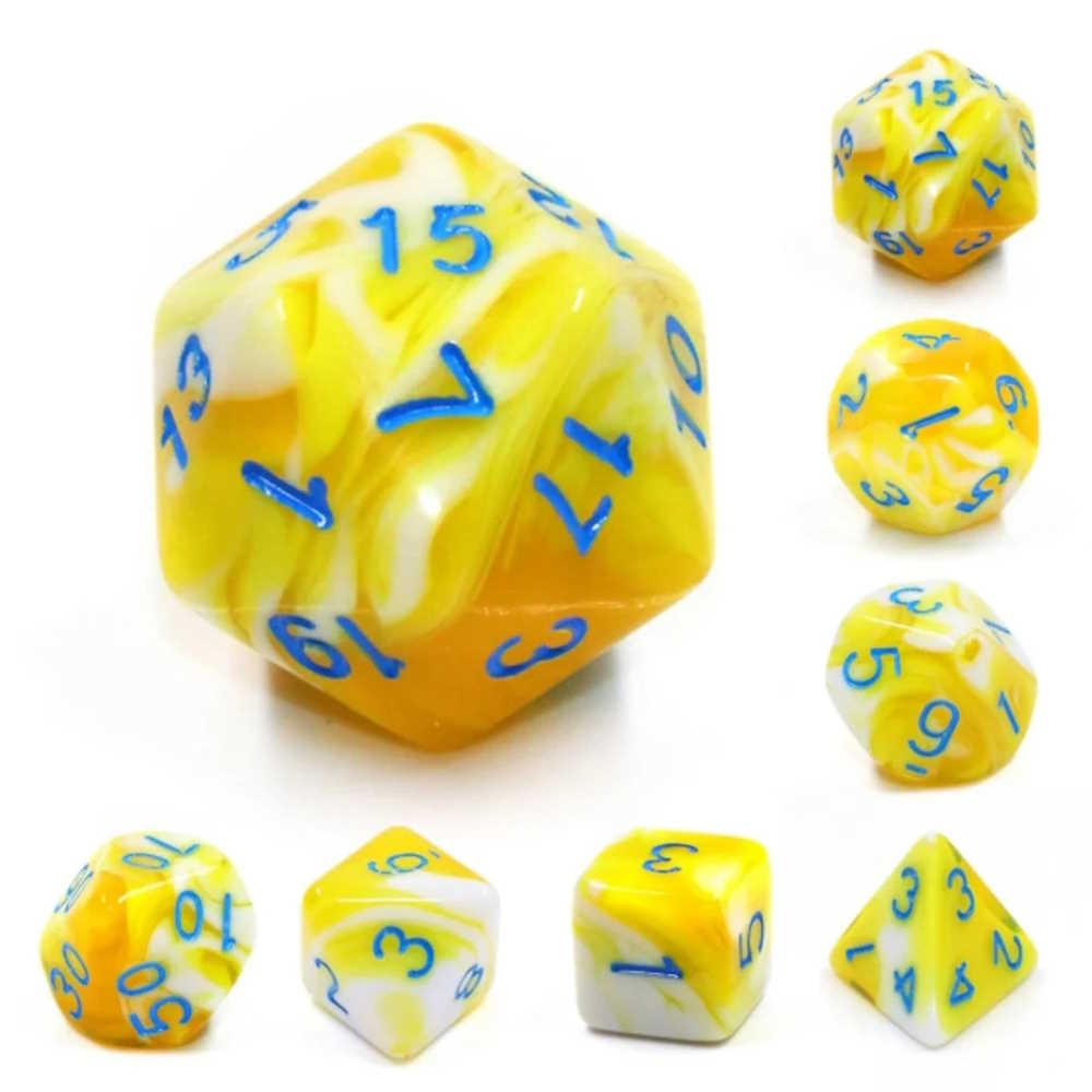 Lemon Cream 7 Dice Set
